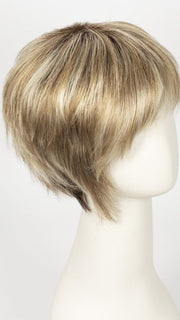 Creamy Toffee-R | Rooted Dark with Light Platinum Blonde and Light Honey Blonde 50/50 blend
