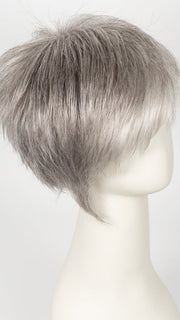 Silver Stone | Silver Medium Brown blend that transitions to more Silver then Medium Brown then to Silver Bangs