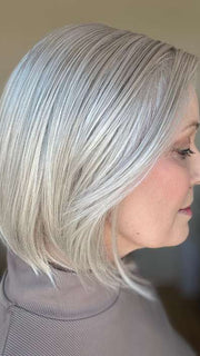 Mel B. @mels.be.ageless wearing ELITE by ELLEN WILLE in color SILVER MIX | Pure Silver White and Pearl Platinum Blonde Blend