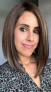 Lorena C. @faux.hurr.lifee wearing CURRENT EVENTS by RAQUEL WELCH WIGS in color RL8/29SS SHADED HAZELNUT | Warm Medium Brown Evenly Blended with Ginger Blonde with Dark Roots