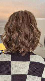Jen @being_mrs_brown wears JANUARY HAND-TIED by JON RENAU in color FS6/30/27 TOFFEE TRUFFLE | Brown, Medium Red-Gold, Medium Red-Gold Blonde Blend with Medium Red Gold Blonde Bold Highlights
