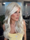 Roxie is wearing SWEETLY SUBTLE by GABOR in GL23-101 SUN-KISSED BEIGE | Beige Blonde with Platinum Highlights