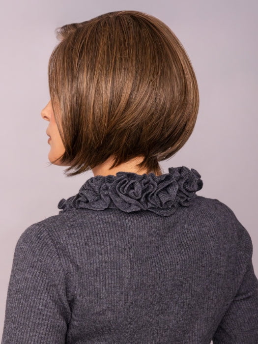 Roxie Wears OPULENCE by GABOR in GL8-10 DARK CHESTNUT | Rich, Dark Brown with Coffee Highlights