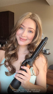 Steph @wigswithsteph demonstrates her curled Brianna by Envy in Almond Breeze, styled with the 3-in-1 Airstyler. Not Dual Voltage -For USA 
Input:12V~ | 900W | 50/60Hz