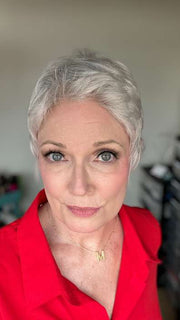 Mel B. @mels.be.ageless wearing RISK by ELLEN WILLE in SILVER MIX | Pure Silver White and Pearl Platinum Blonde Blend