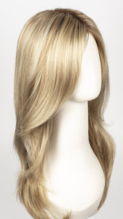 CREAMY-TOFFEE-R | Rooted Dark with Light Platinum Blonde and Light Honey Blonde 50/50 blend