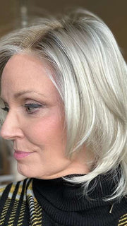 Mel B. @mels.be.ageless wearing PLAY IT STRAIGHT by RAQUEL WELCH WIGS in color SS23/61 | SHADED CREAM