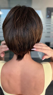 Roxie is wearing JOVIALITY by GABOR in GL4-8 DARK CHOCOLATE | Rich Dark Brown