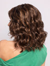 Roxie wearing MAEVE by JON RENAU in 6F27 CARAMEL RIBBON | Brown with Light Red-Gold Blonde Highlights & Tips