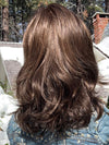 Sparky wearing NADIA PETITE by ENVY in MEDIUM BROWN | Medium Brown with natural highlights
