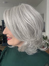 Mel B. wearing UPSTAGE by RAQUEL WELCH in RL56/60 SILVER MIST | Lightest Grey Evenly Blended with Pure White