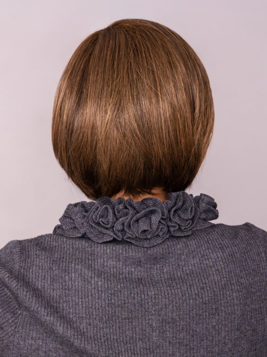 Roxie Wears OPULENCE by GABOR in GL8-10 DARK CHESTNUT | Rich, Dark Brown with Coffee Highlights