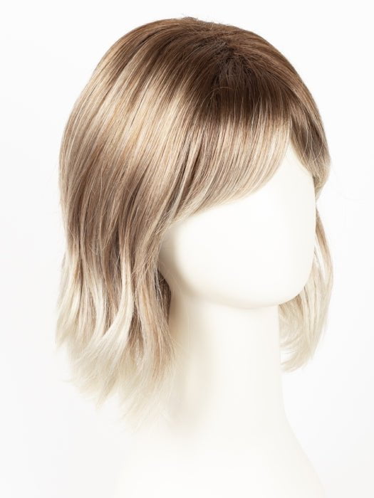 MELTED MARSHMALLOW | Subtly warm dark sandy blonde blend with medium brown roots and light ash blonde tips and highlights