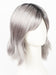 SMOKY-GRAY-R | Medium Gray with silver highlights and blue undertones with Dark Roots