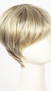 CHAMPAGNE-ROOTED 22.20.25 | Light Beige Blonde, Medium Honey Blonde, and Platinum Blonde blend with Dark Roots