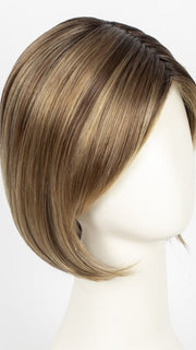 BERNSTEIN-ROOTED - 12.26.27 | Light Brown base with subtle Light Honey Blonde and Light Butterscotch Blonde highlights and Dark Roots