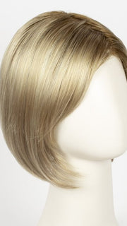 CHAMPAGNE-ROOTED 22.20.25 | Light Beige Blonde, Medium Honey Blonde, and Platinum Blonde blend with Dark Roots