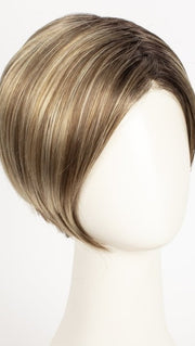 RMH12/26RT4 | Light Brown with chunky Golden Blonde highlights and Dark Brown roots
