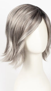 CHROMERT1B | Gray and White with 25% Medium Brown Blend and Off-Black Roots