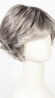 CHROMERT1B | Gray and White with 25% Medium Brown Blend and Off-Black Roots
