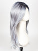 PASTEL-BLUE-R | Pastel periwinkle tone base with a dark black/purple root