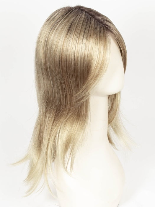 SANDY BLONDE ROOTED | Medium Blonde and Light Neutral Blonde with Medium Ash Blonde Blend and Shaded Roots