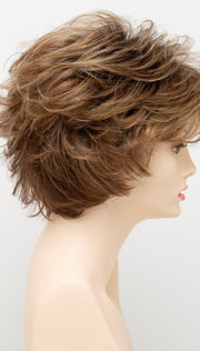 GOLDEN NUTMEG | Medium Brown roots with overall Warm Cinnamon base and Golden Blonde highlights