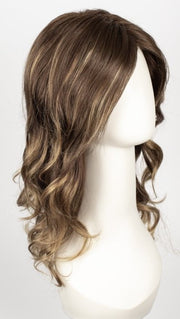 TOFFEE-LATTE | Light Chestnut Brown Base with Caramel Blonde Highlights