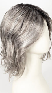 CHROMERT1B | Gray and White with 25% Medium Brown Blend and Off-Black Roots