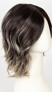 AMERICANO | Dark Brown Base with Medium Golden Brown, Pale Blonde, and Platinum Blonde Highlights