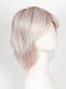 POLARIZING PINK | Icy platinum blonde blended with soft rose and silver undertones. Medium ash brown roots add dimension and depth. 
