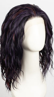 M1PB | 85% Jet Black mixed with Burgundy and Purple