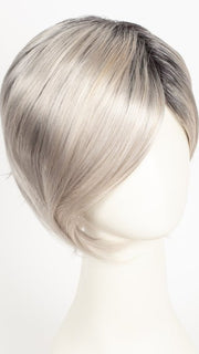 MOONSTONE | Medium Gray with Blue-toned Silver Highlights and Dark Roots