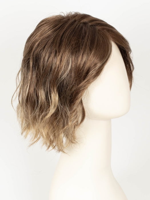 DARK SAND TIPPED 12.20.22 | Lightest Brown and Light Strawberry Blonde and Light Neutral Blonde Blend with Lighter Tipped Ends and Shaded Roots