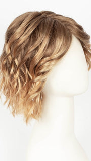 TOFFEE BLONDE TIPPED 27.20.9 | Dark Strawberry Blonde and Light Strawberry Blonde with Medium Warm Brown and Lighter Tipped Ends with Shaded Roots