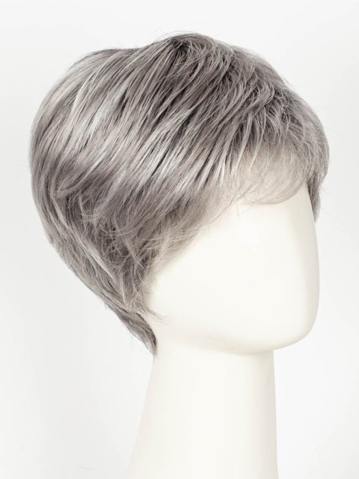 METALLIC GREY ROOTED 60.51 Pearl White, Darkest/Lightest Brown with Grey Blend with Shaded Roots
