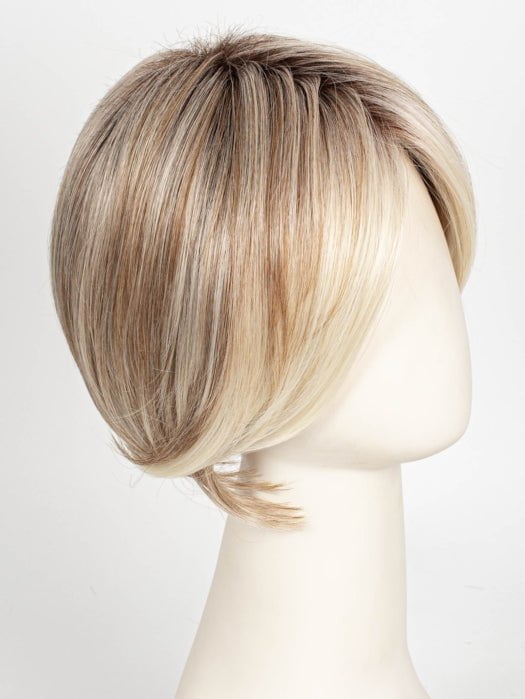 101/88/27S8 CATALINA BLONDE | Pale blonde with Pure White Natural Violet halo highlights, shaded medium brown 