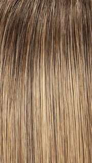 24B18S8 SHADED MOCHA | Medium Natural Ash Blonde & Light Natural Gold Blonde Blend, Shaded with Medium Brown
