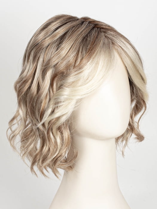 101/88/27S8 CATALINA BLONDE | Pale blonde with Pure White Natural Violet halo highlights, shaded medium brown