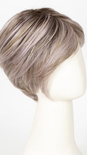 LAVENDER ROOTED | Medium Dark Brown Root, Blended into a Light Silver Smoke Tones, Blended with Various Shades of Purple with Dark Roots