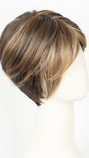 COFFEE BROWN LIGHTED 8.6.16 | Medium Brown and Dark Brown with Medium Blonde Blend with Highlights Throughout and Concentrated in the Front