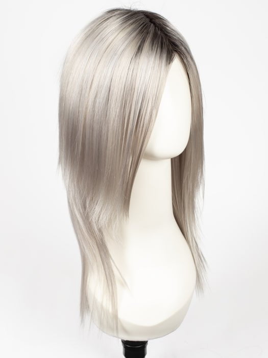MOONSTONE | Medium Gray with Blue-toned Silver Highlights and Dark Roots