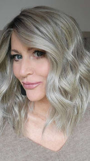 Natalie @vanish.into.thin.hair wearing BIG SPENDER by RAQUEL WELCH WIGS in color RL17/23SS ICED LATTE MACCHIATO | Honey Blonde shaded with Cool Blonde