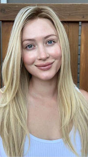 Steph B. @wigswithsteph wearing BLAKE by JON RENAU in color FS17/101S18 PALM SPRINGS BLONDE | Light Ash Blonde with Pure White Natural Violet Bold Highlights, Shaded with Dark Natural Ash Blonde

