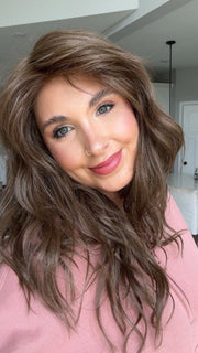 Danielle @wighair_dontcare wearing CALIFORNIA BEACH WAVES by TRESSALLURE in color 10R | Medium Light Brown