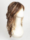 EL17/23/R8 | Pale Auburn Beige Blonde Blend, Rooted Medium Brown, Highlighted Light Blonde with face framing highlights