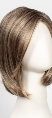 24BT18S8 SHADED MOCHA | Medium Natural Ash Blonde & Light Natural Gold Blonde Blend, Shaded with Medium Brown
