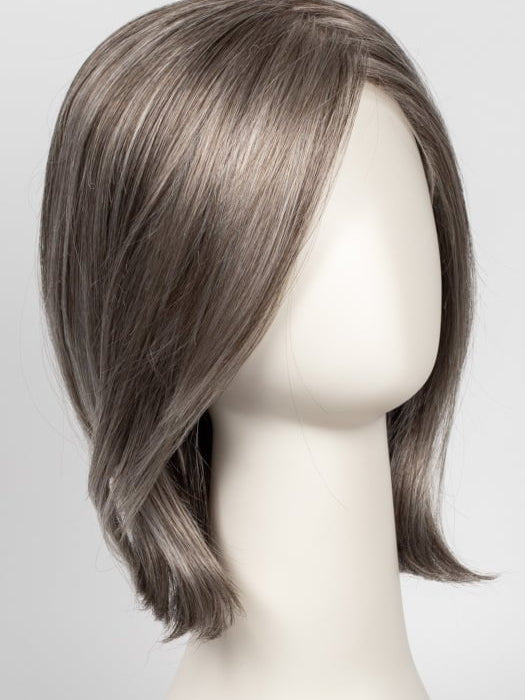 39F38 ROASTED CHESTNUT | Light Natural Ash Brown with 75% Grey Front, graduating to Medium Brown with 35% Grey Nape