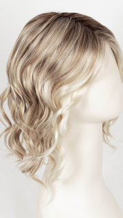 101/88/27S8 CATALINA BLONDE | Pale blonde with Pure White Natural Violet halo highlights, shaded medium brown