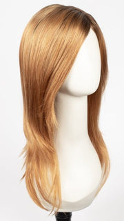 MANDARIN-ROOTED | Light Auburn and Strawberry Blonde Blend with Golden Brown Roots